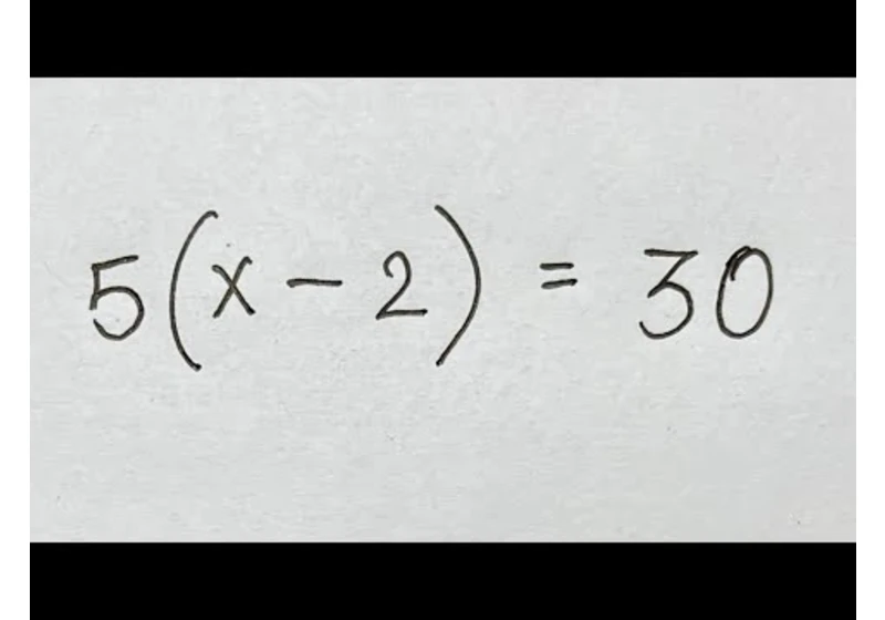 Two step algebraic equations in two ways| Can you solve this?