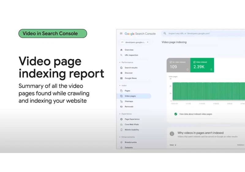 Google Search Console to release new video page indexing report