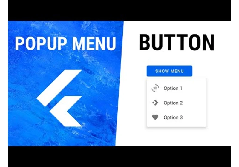 Flutter PopupMenuButton Widget