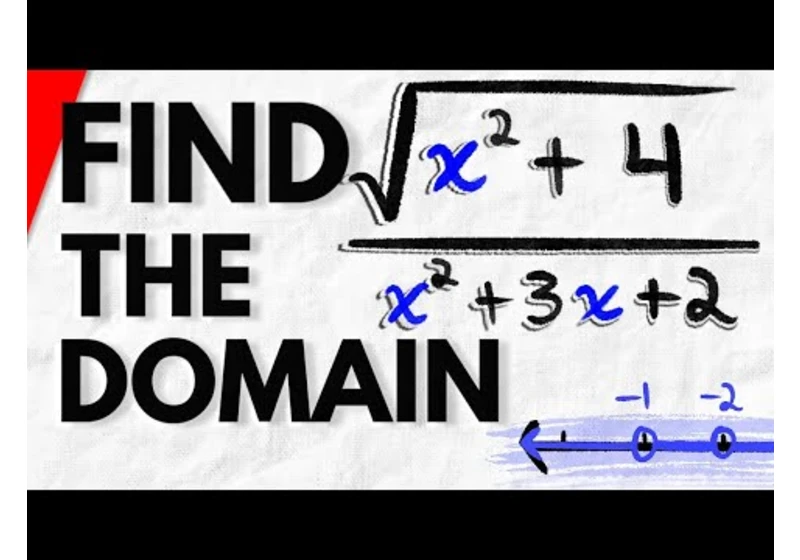 How to Find Domain of a Function (Radicals, Rational Functions, and Interval Notation)