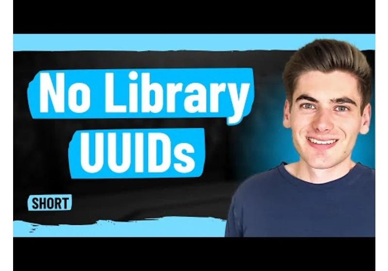 Stop Using The uuid Library In JavaScript