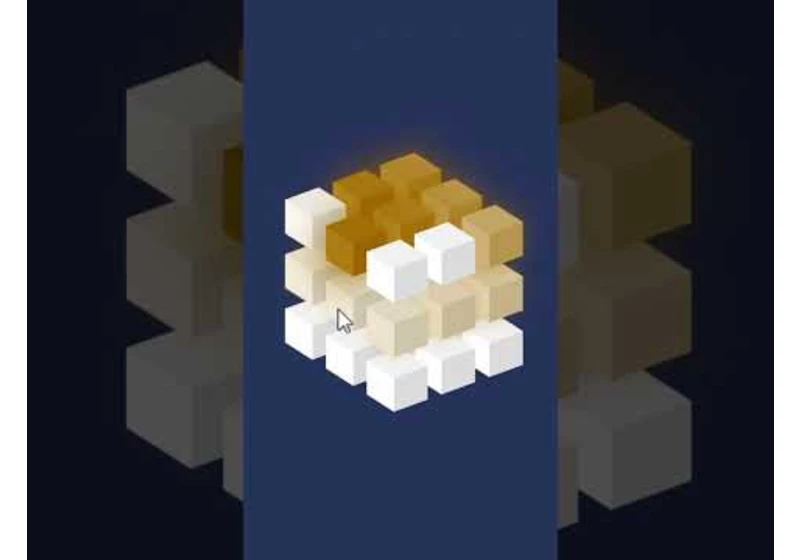 CSS Only Cubes Hover Effects #shorts