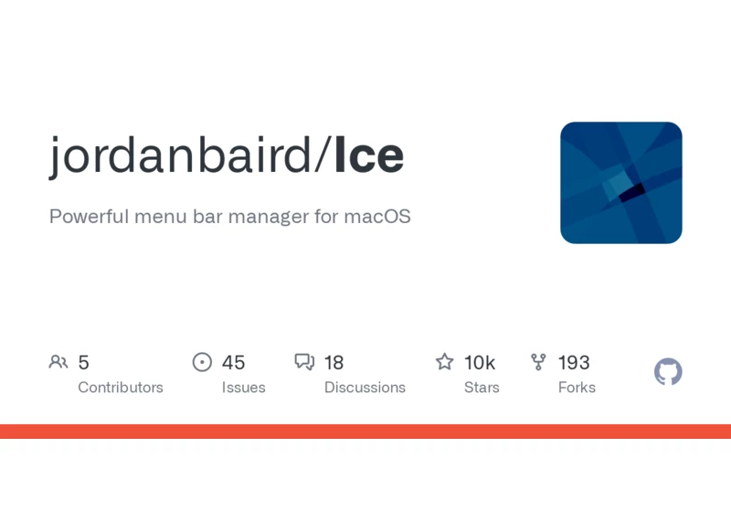 Ice - open source bar manager for macOS