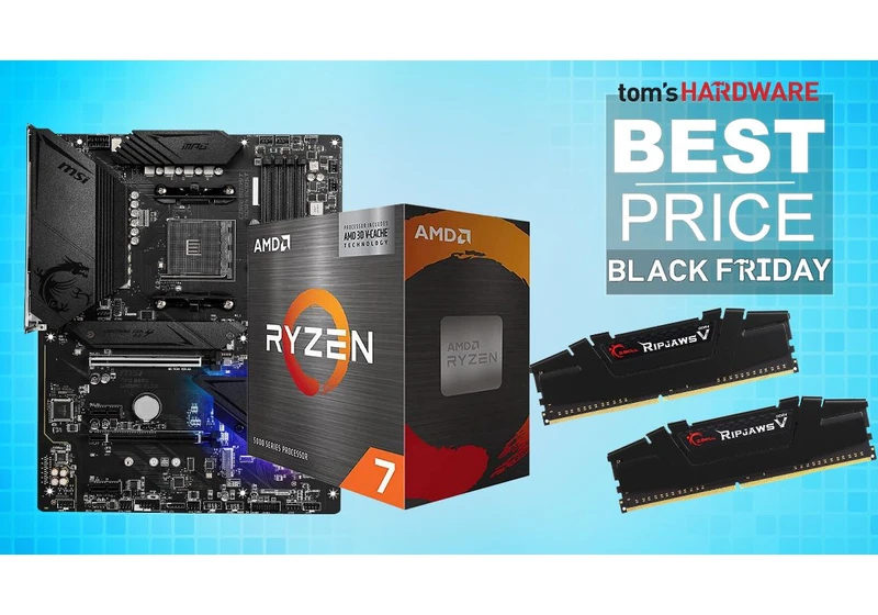  This AMD Black Friday Newegg bundle includes Ryzen 7 5700X3D, MSI B550 Plus motherboard, and 32GB of RAM for only $299 