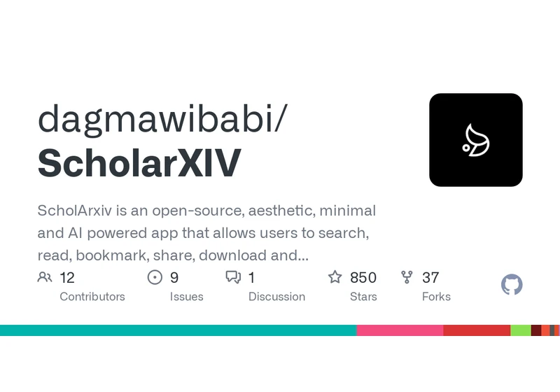 ScholArxiv – an open-source aesthetic and minimal research paper explorer