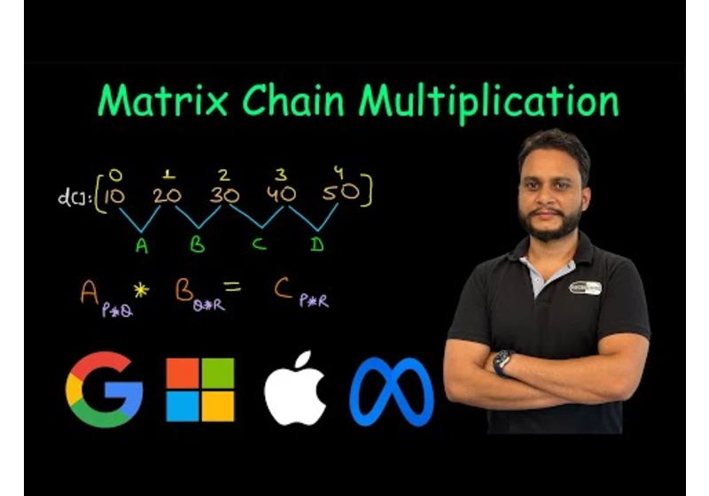 Matrix Chain Multiplication | LIVE session