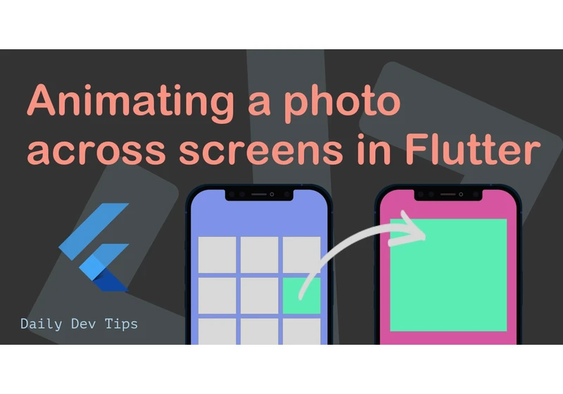 Animating a photo across screens in Flutter