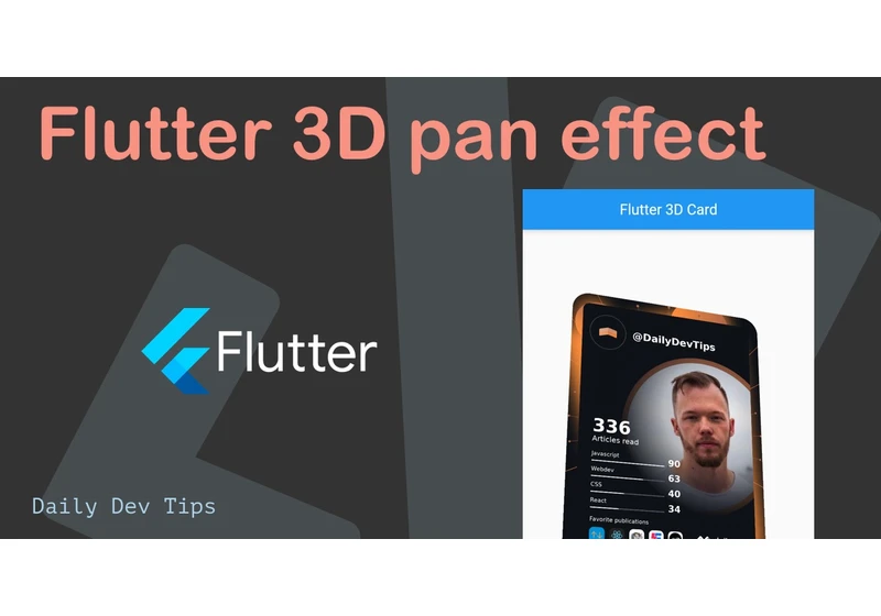 Flutter 3D pan effect