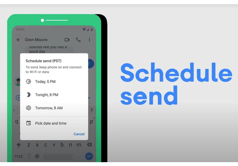 Send texts on your own time with Android's new Schedule Send feature