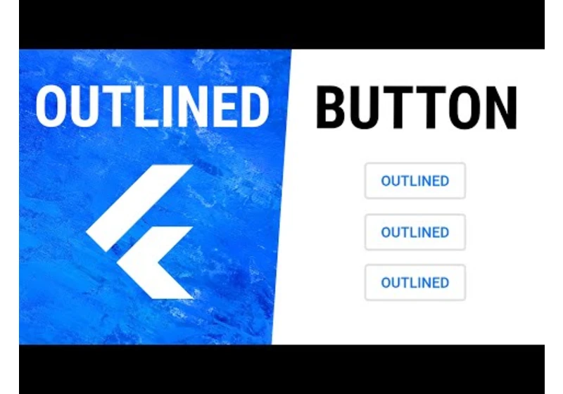 Flutter OutlinedButton Widget