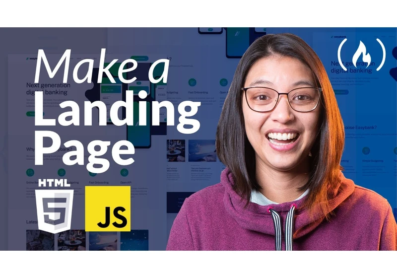 How to Make a Landing Page using HTML, SCSS, and JavaScript - Full Course