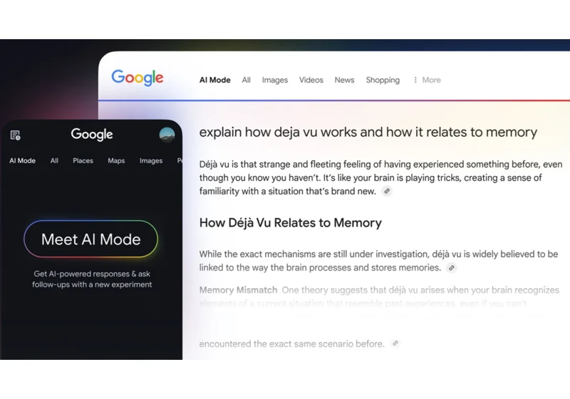  Google previews AI Mode for search, taking on the likes of ChatGPT search and Perplexity 