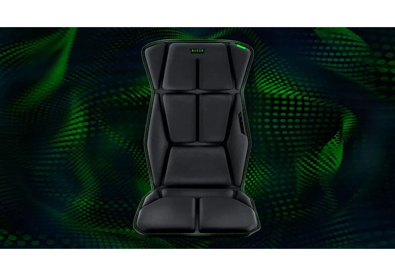  Razer's new haptic cushion lets you feel PC games in your butt 