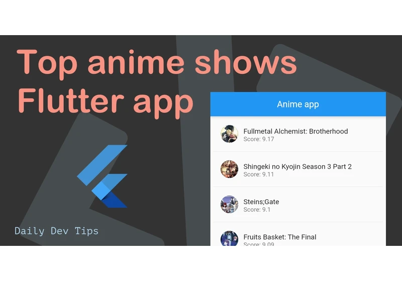 Top anime shows Flutter app