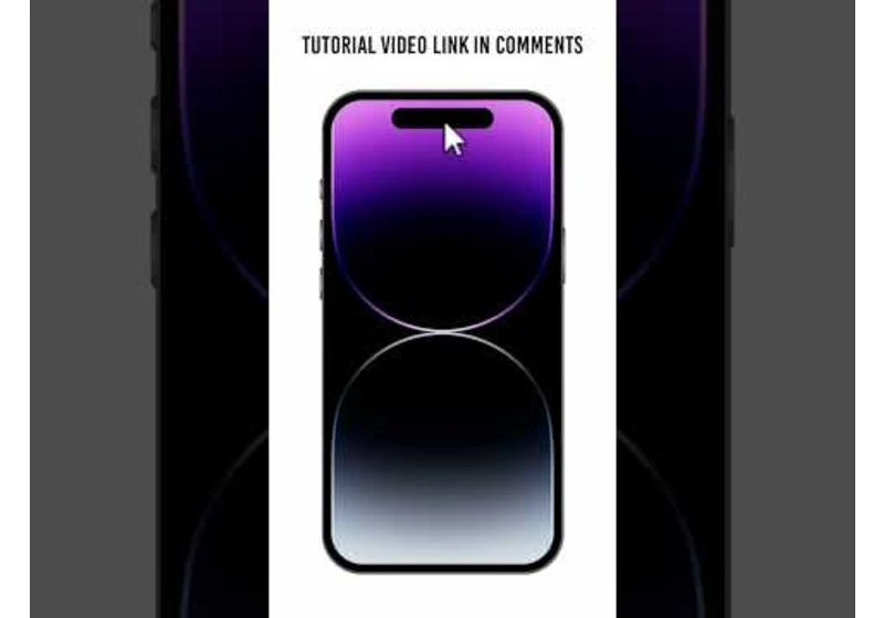 iPhone 14 Dynamic Island Effect | Html CSS & Javascript #shorts