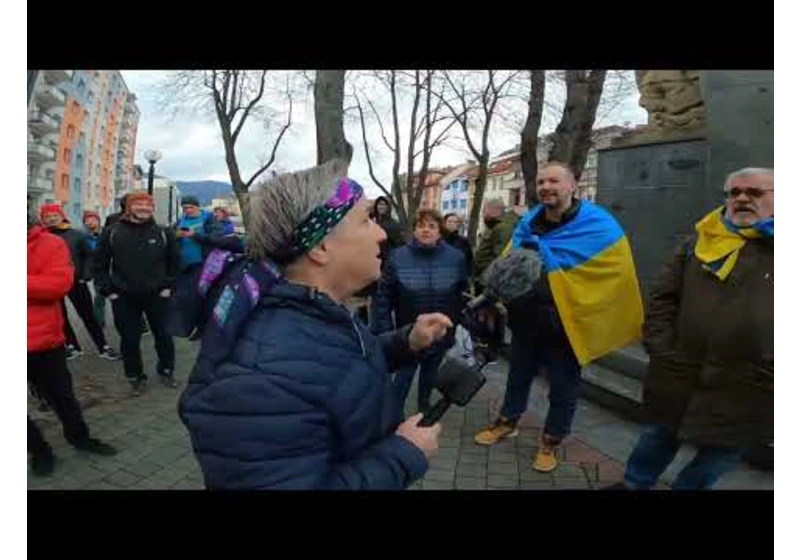 POV zostrih z mierového pochodu Ružomberok (22.2.2023)