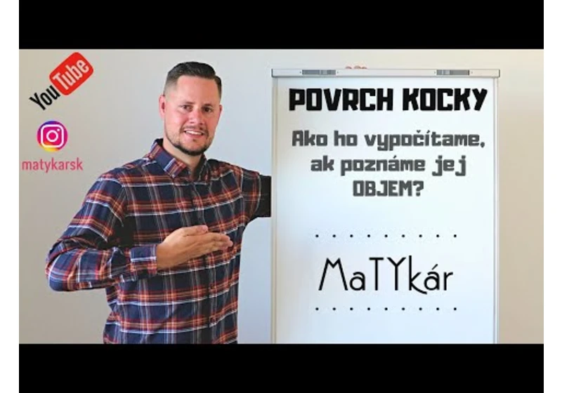 POVRCH KOCKY | Ako ho vypočítame, ak poznáme jej OBJEM?