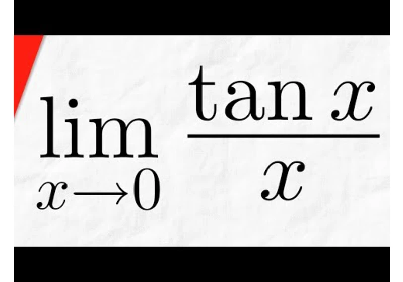 Limit of tanx/x as x approaches 0 | Calculus 1 Exercises