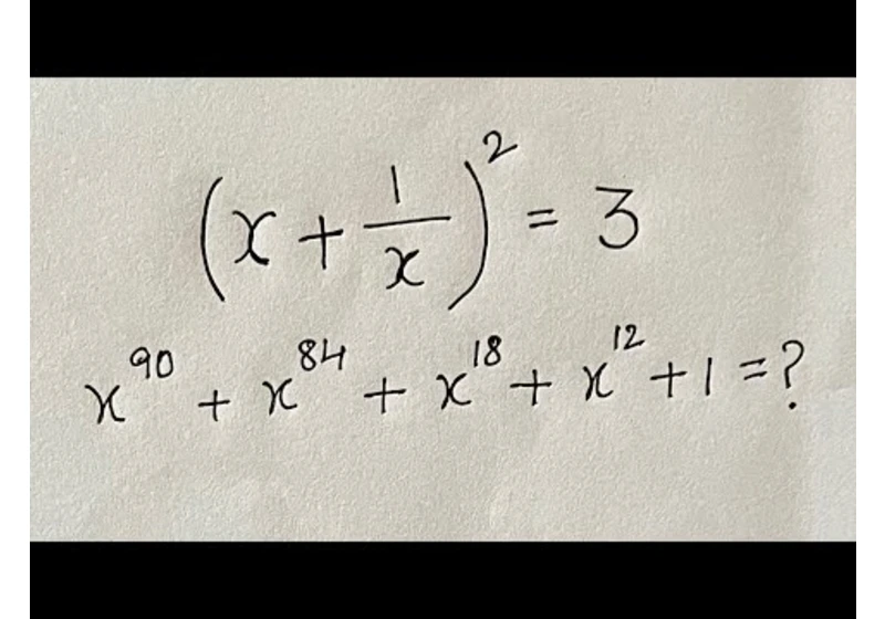 Amazing Algebra Problem | Have you solved with this trick?