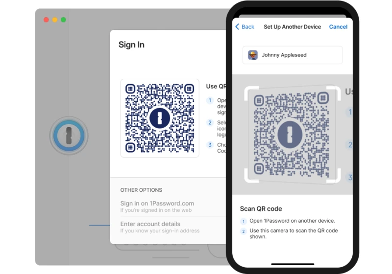  1Password introduces recovery codes and QR-code sign in 