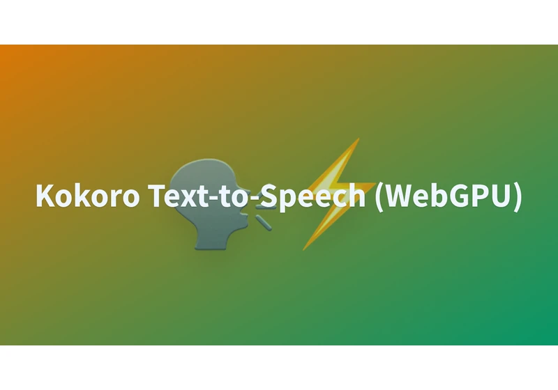 Kokoro WebGPU: Real-time text-to-speech 100% locally in the browser