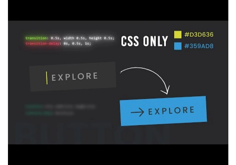 CSS Animated Explore Button Hover Effects | Html CSS Only