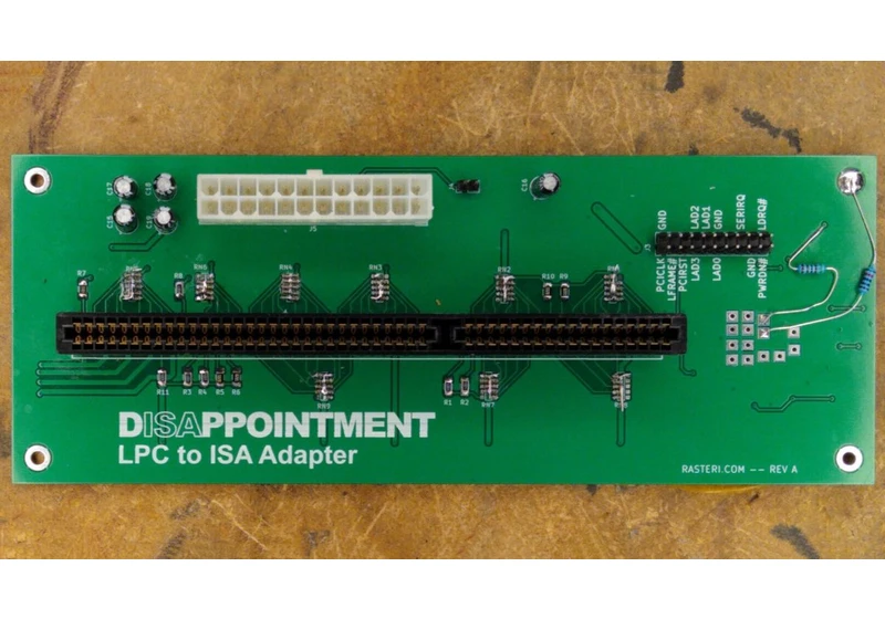  Retro TechTuber Adds Ancient PC ISA Slot via Modern TPM Header 