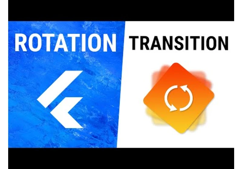 Flutter RotationTransition Widget