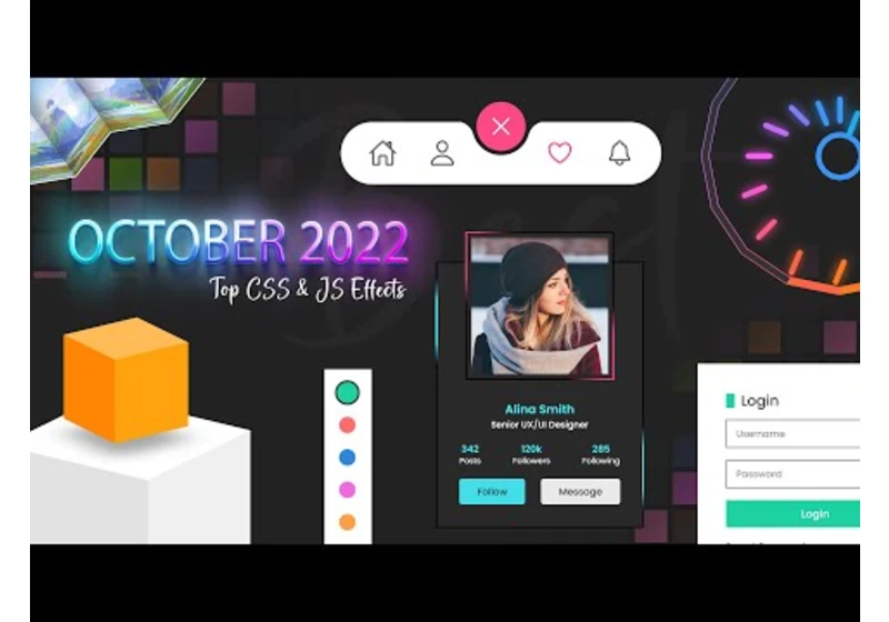 Best CSS and JS Animation Hover Effects | October 2022