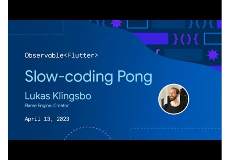 Observable Flutter: Slow-coding Pong