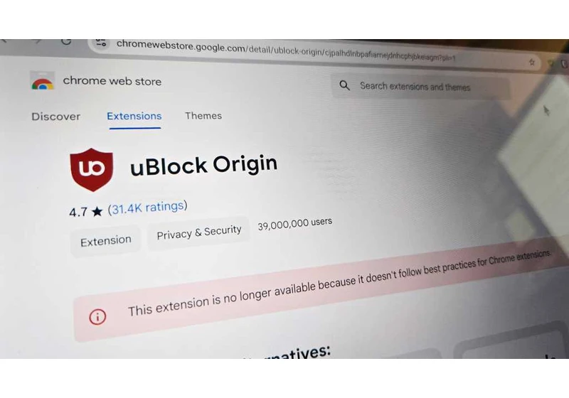 uBlock Origin is dead for Chrome, but ad blockers live on