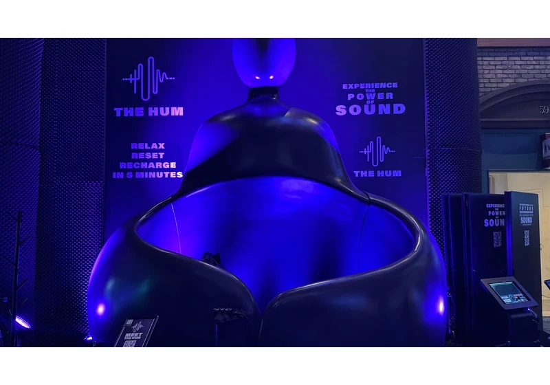 This Throbbing High-Tech Sound Bath Cleansed Me of Stress After CES 2025