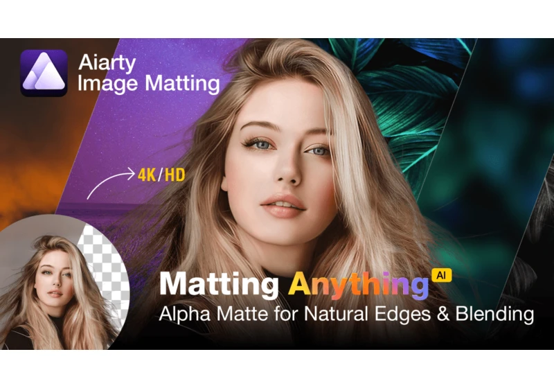 Aiarty Image Matting removes background precisely with AI