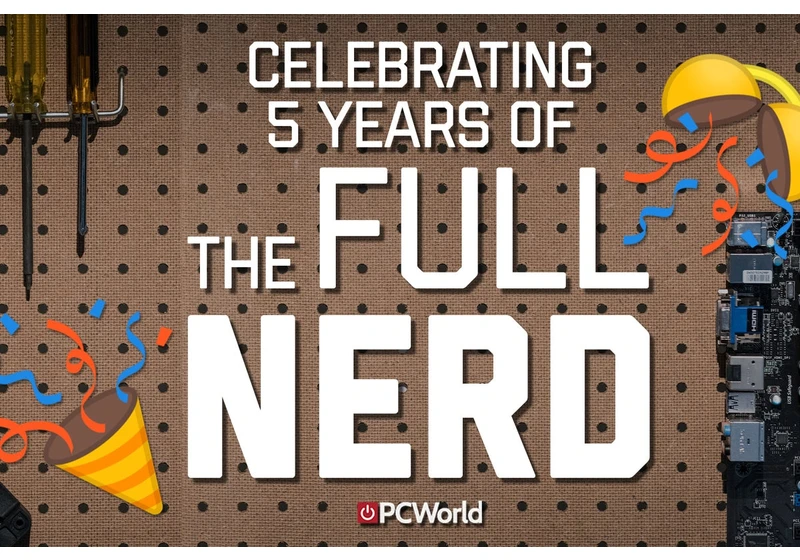 Celebrate 5 years of The Full Nerd with merch!