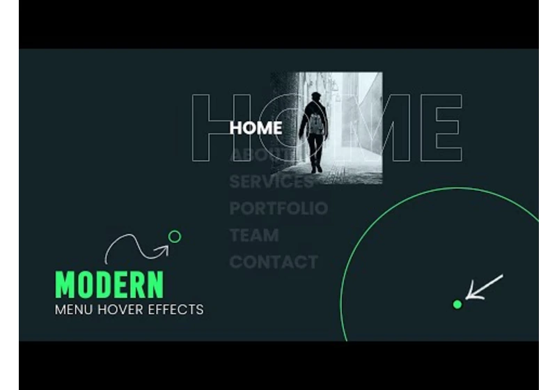 Modern Menu Hover Effects | CSS & Javascript