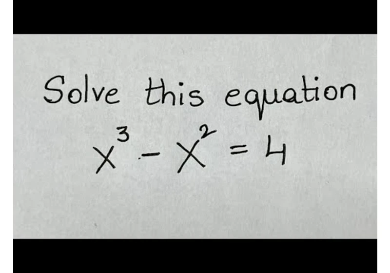 How to solve third degree equation | Cubic equation | Trial and error | Long Division method