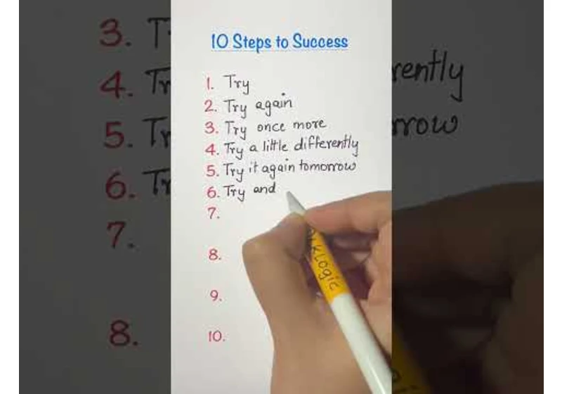 10 Steps to Success