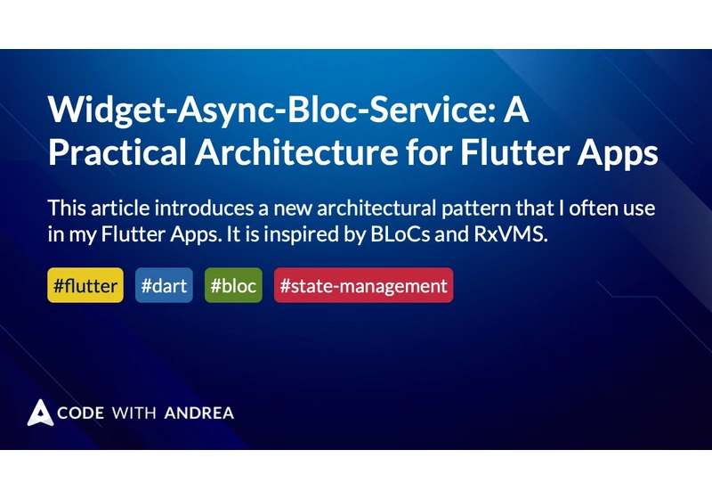 Widget-Async-Bloc-Service: A Practical Architecture for Flutter Apps