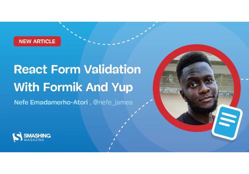 React Form Validation With Formik And Yup