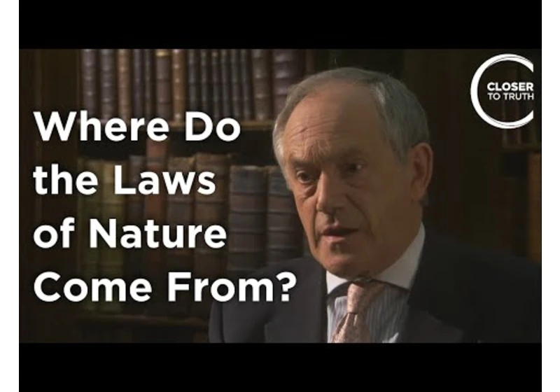 Peter Atkins - Where Do the Laws of Nature Come From?