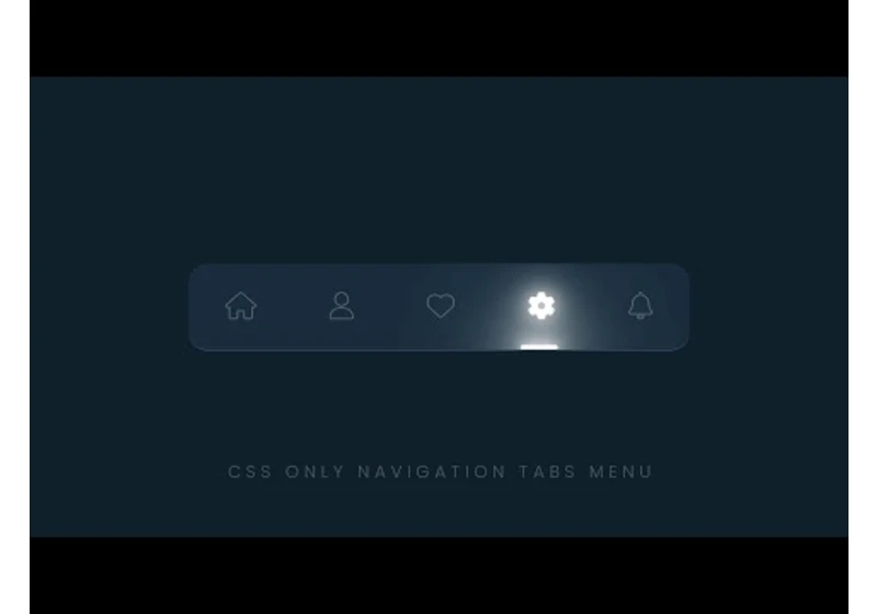 CSS Only Navigation Tabs with Sliding Menu Indicator