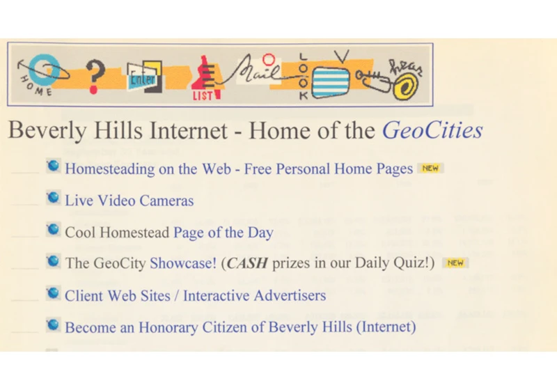 GeoCities in 1995: Building a Home Page on the Internet