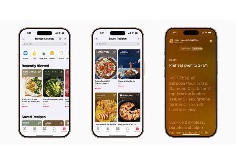 Apple is adding tens of thousands of recipes to News+