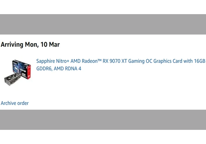  Redditor snaps up early RX 9070 XT GPU for $950 — delivery date slated for March 10 