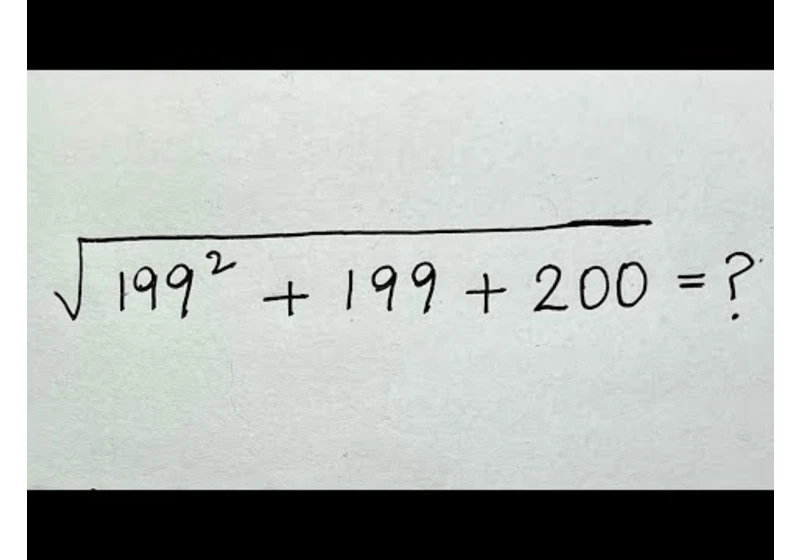 Solve the Radical Problem without a Calculator