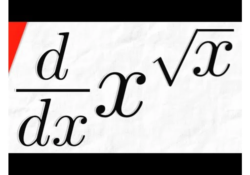 Find Derivative of x^sqrt(x) without Logarithmic Differentiation | Calculus 1 Exercises