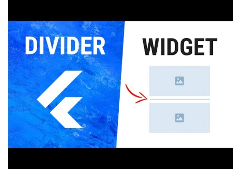 Flutter Divider Widget