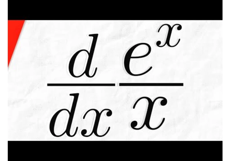 Derivative of e^x/x with Quotient Rule | Calculus 1 Exercises