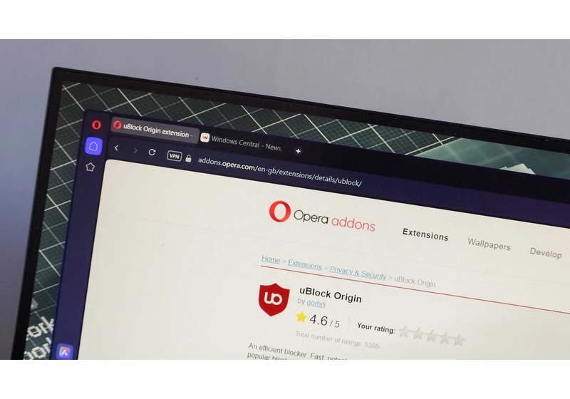  Opera will 'independently' continue supporting uBlock Origin by modifying Chromium's codebase — instead of forcing over 30 million users to switch to "the more bare-bones version" like Google Chrome   