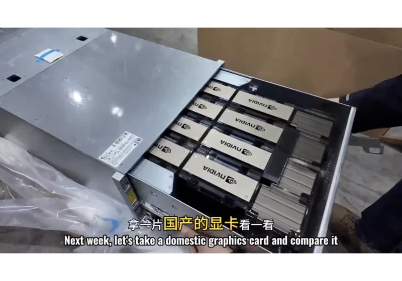  Chinese businessman shows off sanctions-busting NVIDIA AI GPUs he bought despite US ban — 200 H200 GPUs skid past US sanctions 